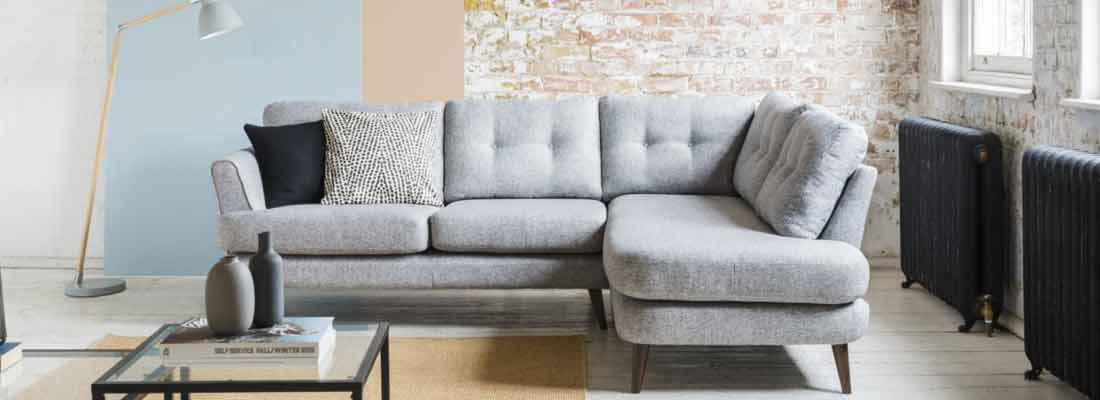 Small comfy store corner sofa