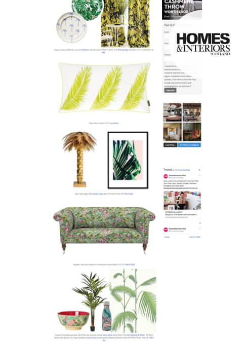 Homes and interiors Scotland Feature Sofas and Stuff Sofa