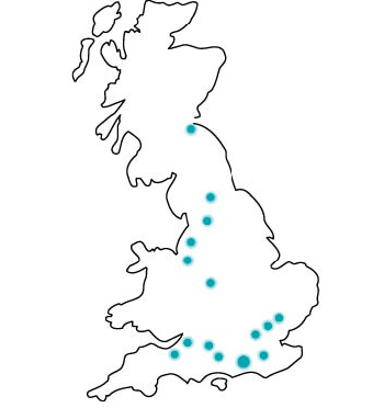 Showrooms Map