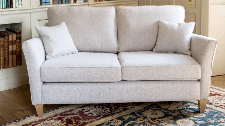 ashdown 2 seater sofa in grey fabric