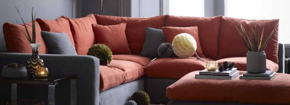romo fabric corner sofa