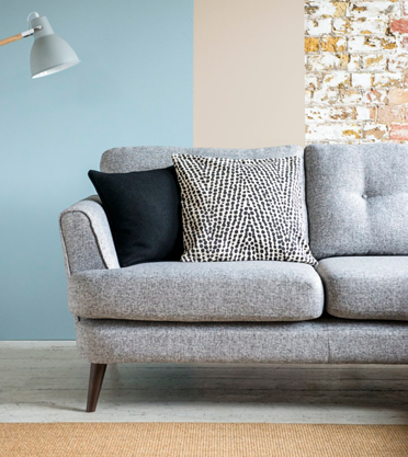 grey fabric luxury sofa