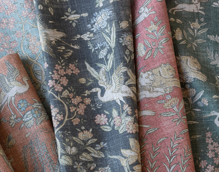 V&A Threads of India fabric collection - Mughal Garden Safari