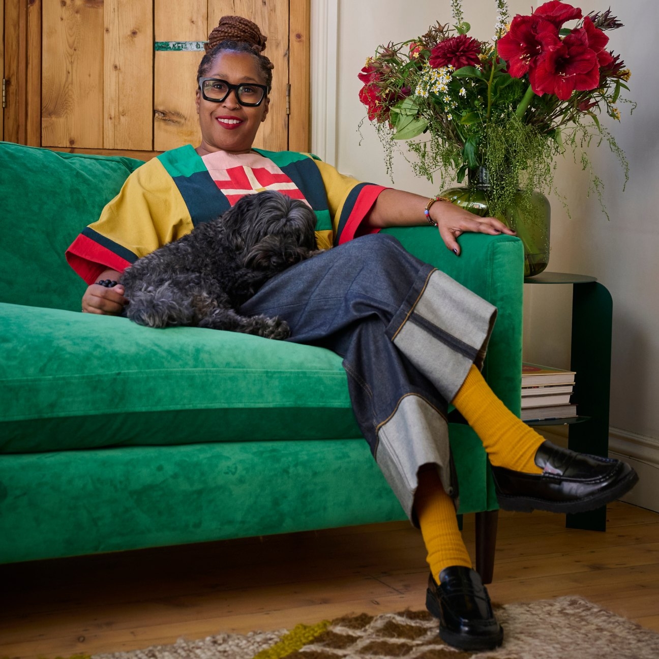 The sofa at Christmas