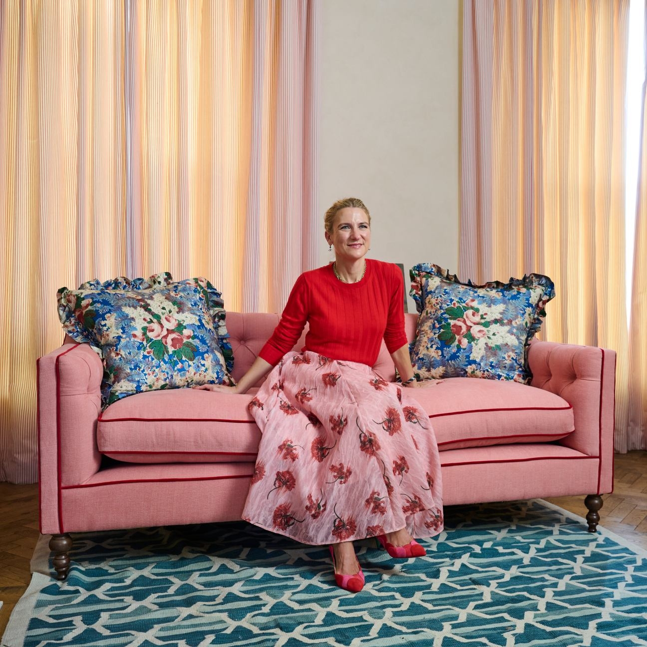 The sofa at Christmas